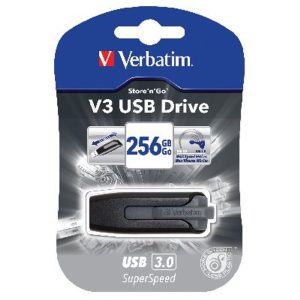 Verbatim Store n Go V3 USB 3.0 Flash Drive 256GB Black 49168 #1 in Swords, Dublin,Ireland.