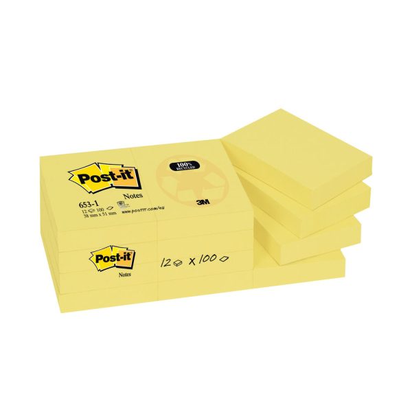 Post-it Notes Recycled 38 x 51mm