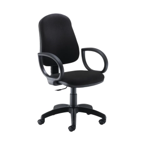 Medium Back Chair with Fixed Arms
